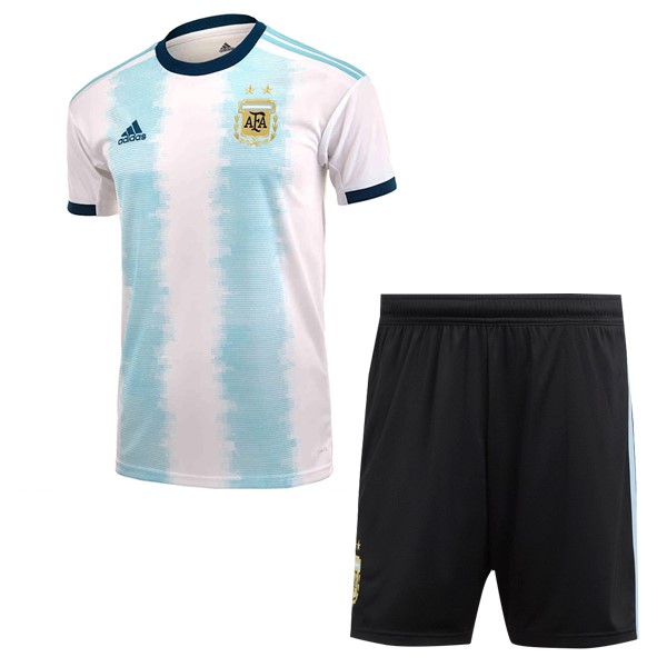 Camiseta Argentina Replica Primera Ropa Niños 2019 Azul Blanco